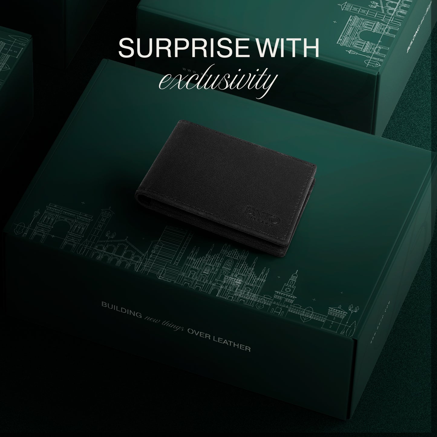 Trifold Leather Wallet RFID Protected