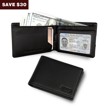 Bifold Leather Wallet RFID Protected